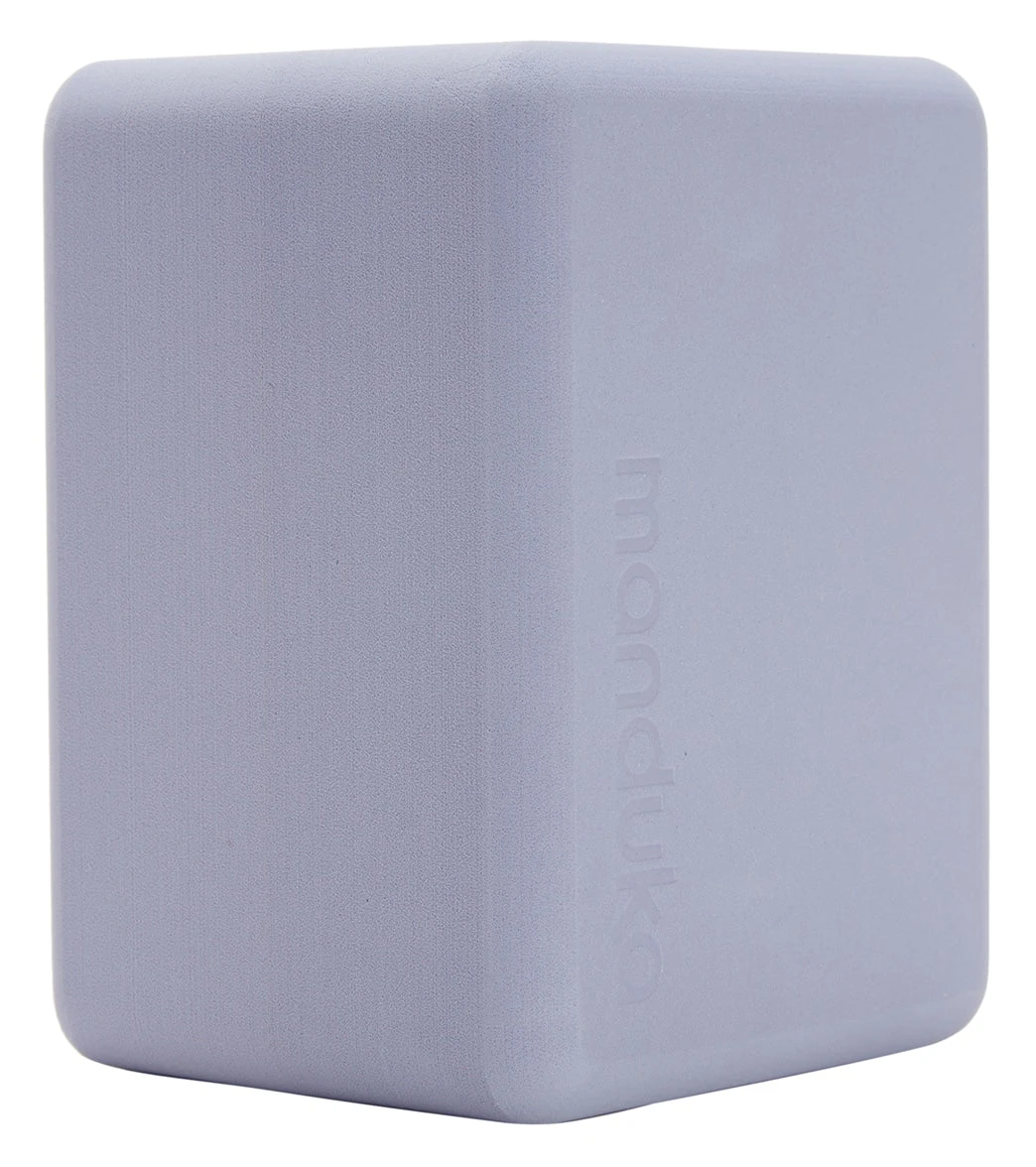 Manduka Recycled Foam Mini Yoga Block Lavender 2 Manduka Recycled Foam Mini Yoga Block Lavender - Image 2