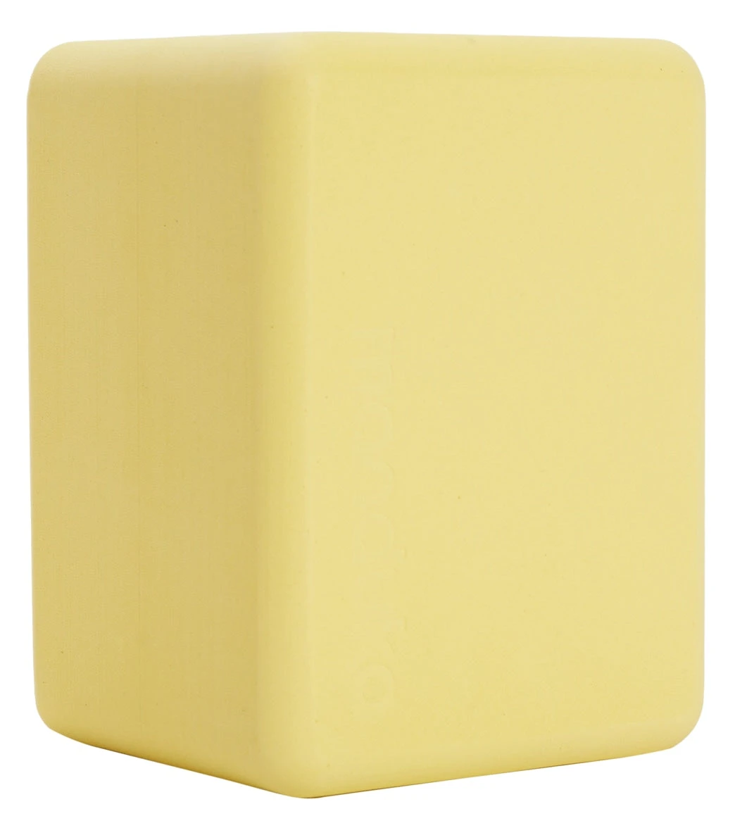 Manduka Recycled Foam Mini Yoga Block Lemon 2 Manduka Recycled Foam Mini Yoga Block Lemon - Image 2