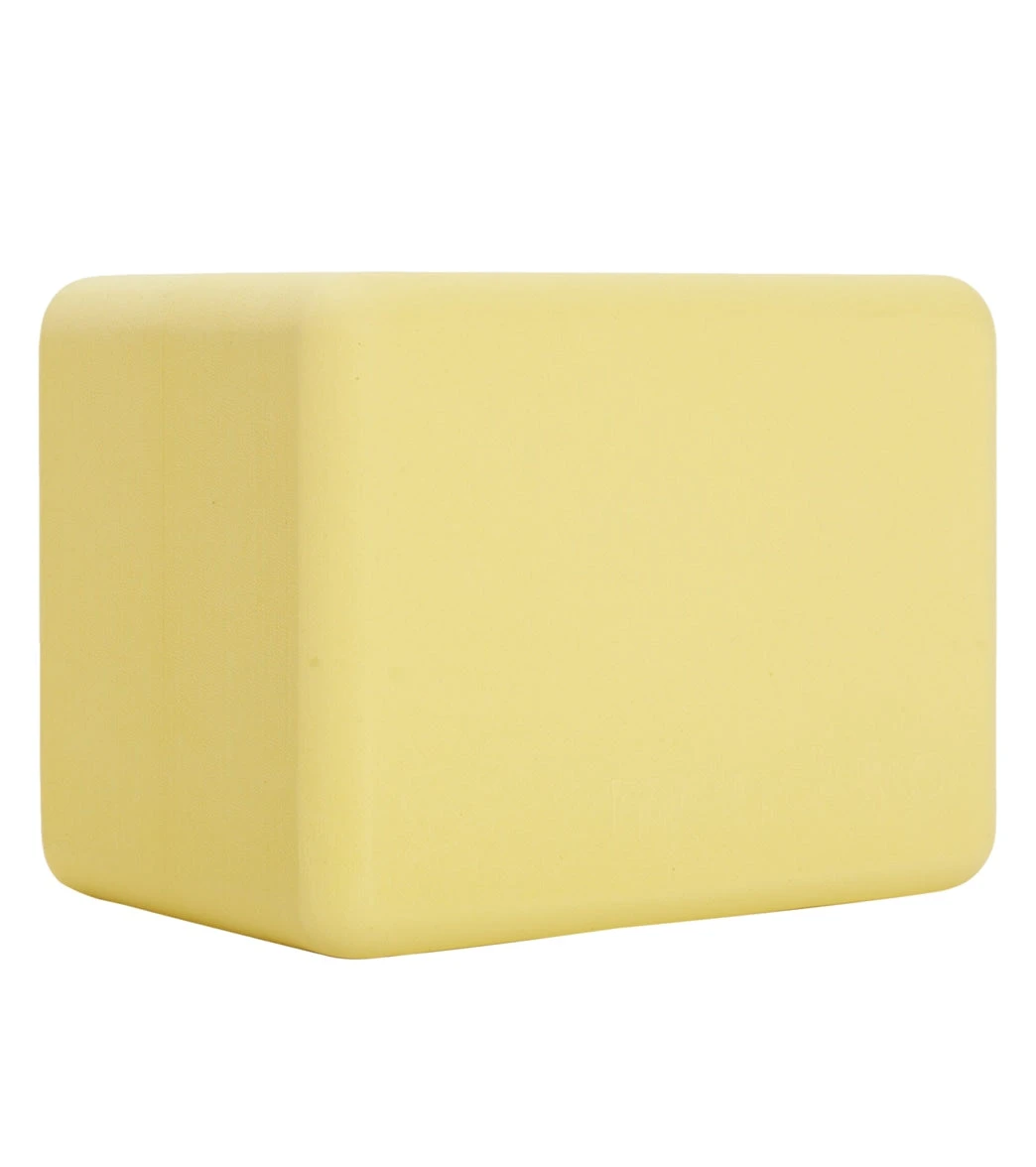 Manduka Recycled Foam Mini Yoga Block Lemon 3 Manduka Recycled Foam Mini Yoga Block Lemon - Image 3