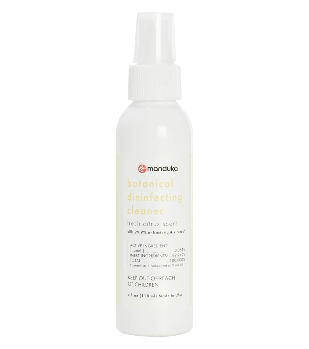 Manduka Botanical Disinfecting Cleaner, 4oz Fresh Citrus 1 Manduka Botanical Disinfecting Cleaner, 4oz Fresh Citrus