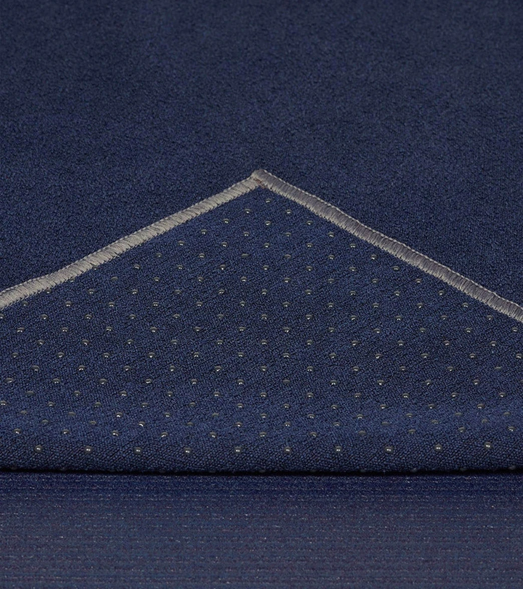 Manduka Yogitoes® Yoga Mat Towel, 79" Midnight 1 Manduka Yogitoes® Yoga Mat Towel, 79" Midnight