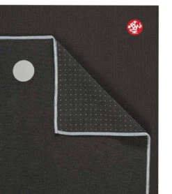 Manduka Yogitoes® Yoga Mat Towel, 71" Grey -ZenFlow Outlet Store 6895579725867 grey 4a