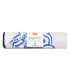 Manduka Yogitoes® Yoga Mat Towel, 71" -ZenFlow Outlet Store 6895579922475 chakraprintblue 3a 1
