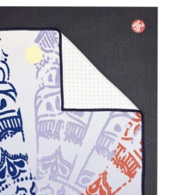 Manduka Yogitoes® Yoga Mat Towel, 71" -ZenFlow Outlet Store 6895579922475 chakraprintblue 4a 1