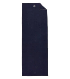 Manduka Yogitoes® Yoga Mat Towel, 71" Midnight -ZenFlow Outlet Store 6895580315691 midnight