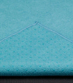 Manduka Yogitoes+ Repreve® Yoga Mat Towel, 71" Aqua