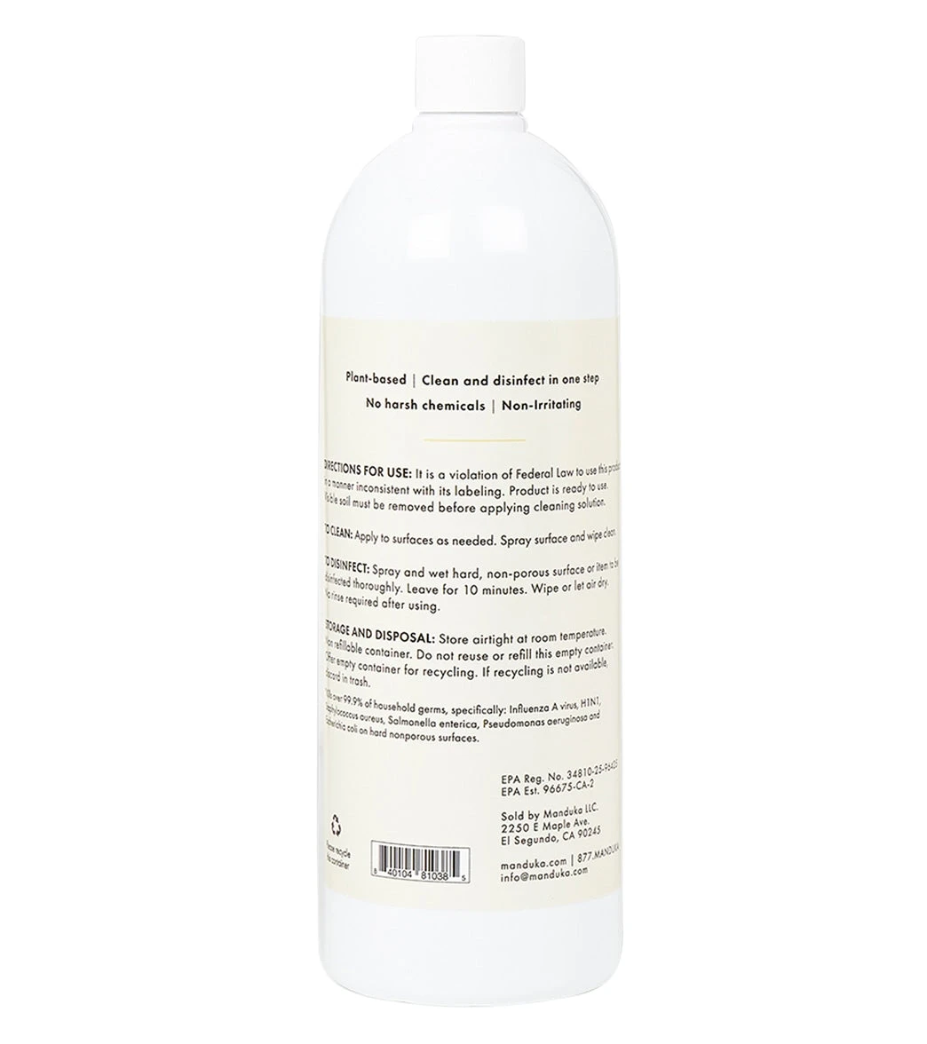 Manduka Disinfecting Cleaner 32oz Fresh Citrus 1 Manduka Disinfecting Cleaner 32oz Fresh Citrus