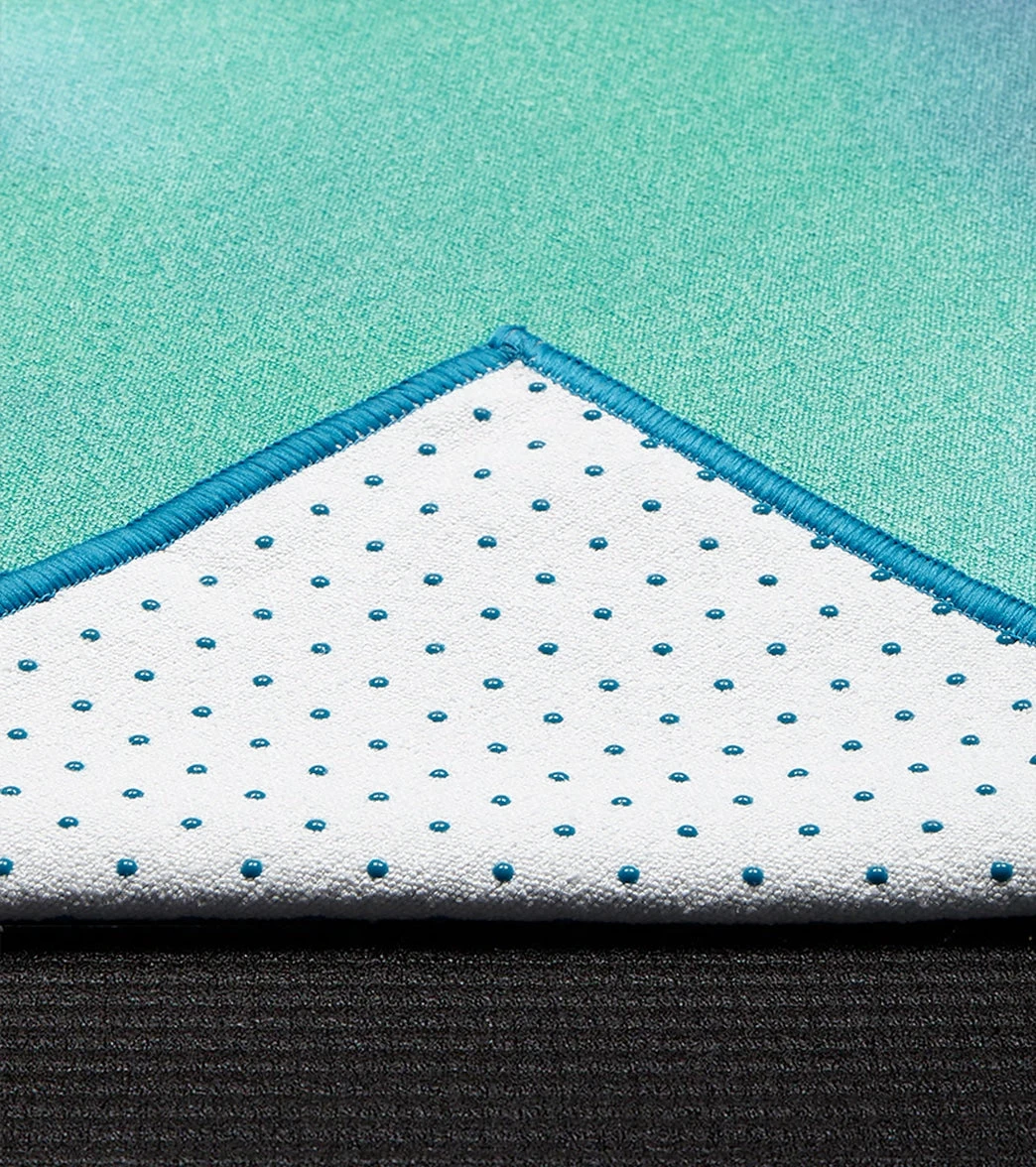 Manduka Yogitoes+ Repreve® Yoga Mat Towel, 71" Lido Sky 1 Manduka Yogitoes+ Repreve® Yoga Mat Towel, 71" Lido Sky