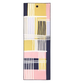 Manduka Yogitoes+ Repreve® Yoga Mat Towel, 71" Brush Plaid -ZenFlow Outlet Store 7083040669739 brushplaid