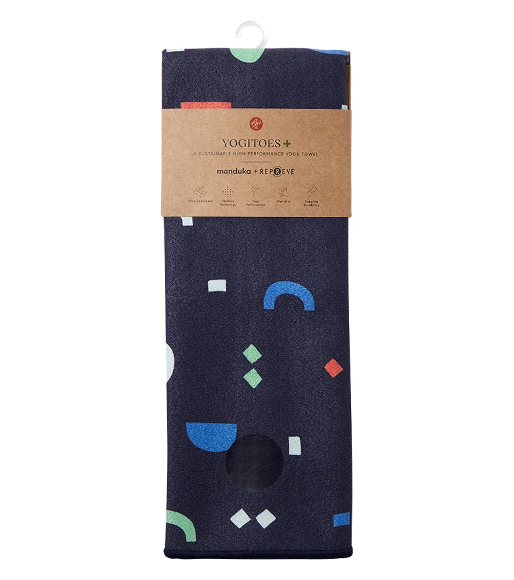 Manduka Yogitoes+ Repreve® Yoga Mat Towel, 71" Symbols 2 Manduka Yogitoes+ Repreve® Yoga Mat Towel, 71" Symbols - Image 2
