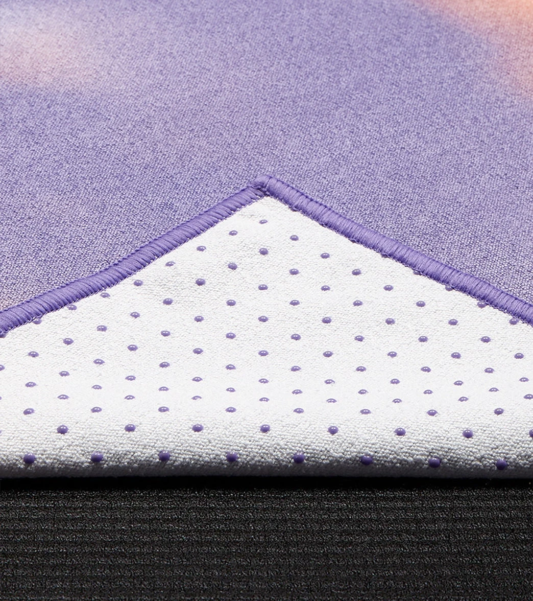 Manduka Yogitoes+ Repreve® Yoga Mat Towel, 71" Paisley Sky 1 Manduka Yogitoes+ Repreve® Yoga Mat Towel, 71" Paisley Sky