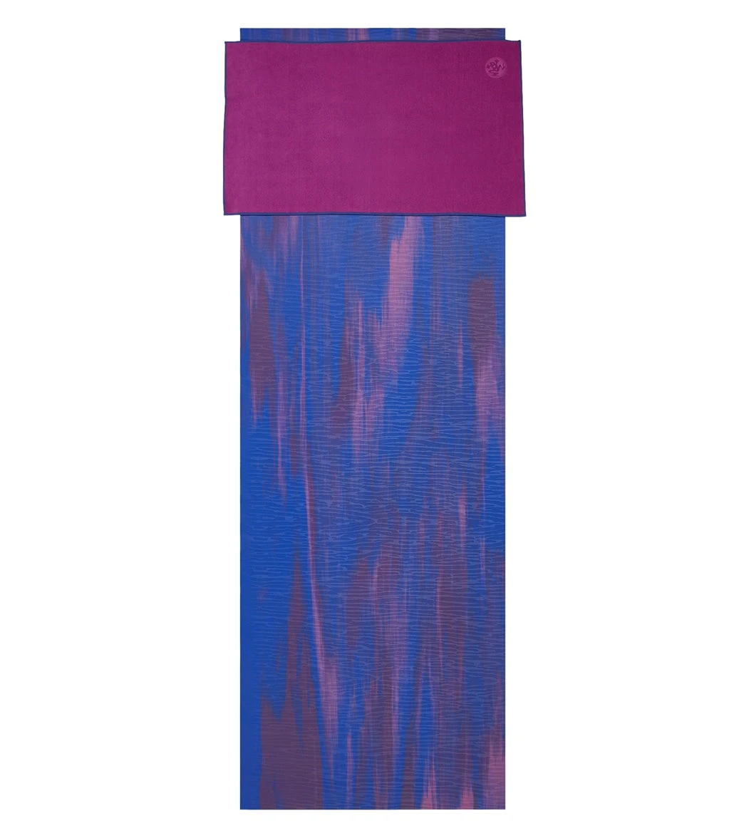 Manduka EQua Yoga Hand Towel Purple Lotus 1 Manduka EQua Yoga Hand Towel Purple Lotus