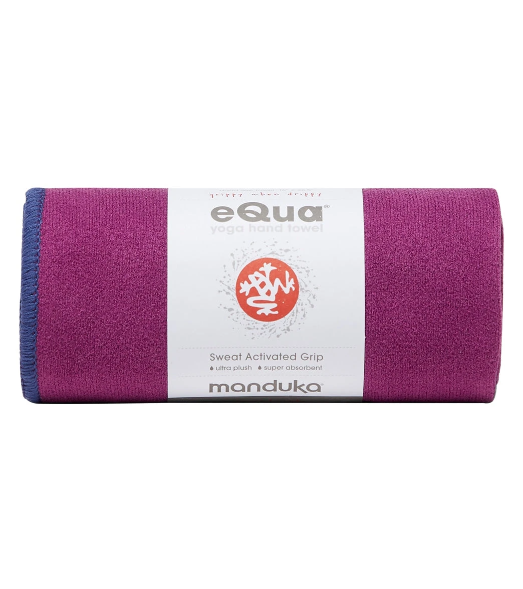 Manduka EQua Yoga Hand Towel Purple Lotus 3 Manduka EQua Yoga Hand Towel Purple Lotus - Image 3