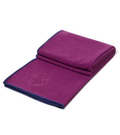 Manduka EQua Yoga Mat Towel Purple Lotus -ZenFlow Outlet Store 7139076931627 purplelotus
