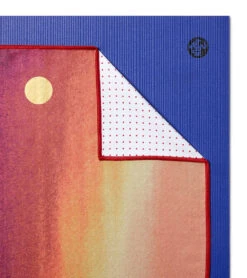 Manduka Yogitoes® Yoga Mat Towel, 71" Ruby Noble -ZenFlow Outlet Store 7139077816363 rubynoble 4a