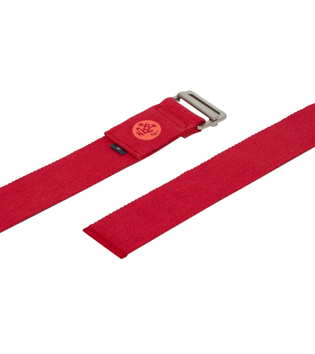 Manduka AligN 8' Yoga Strap Rose 1 Manduka AligN 8' Yoga Strap Rose