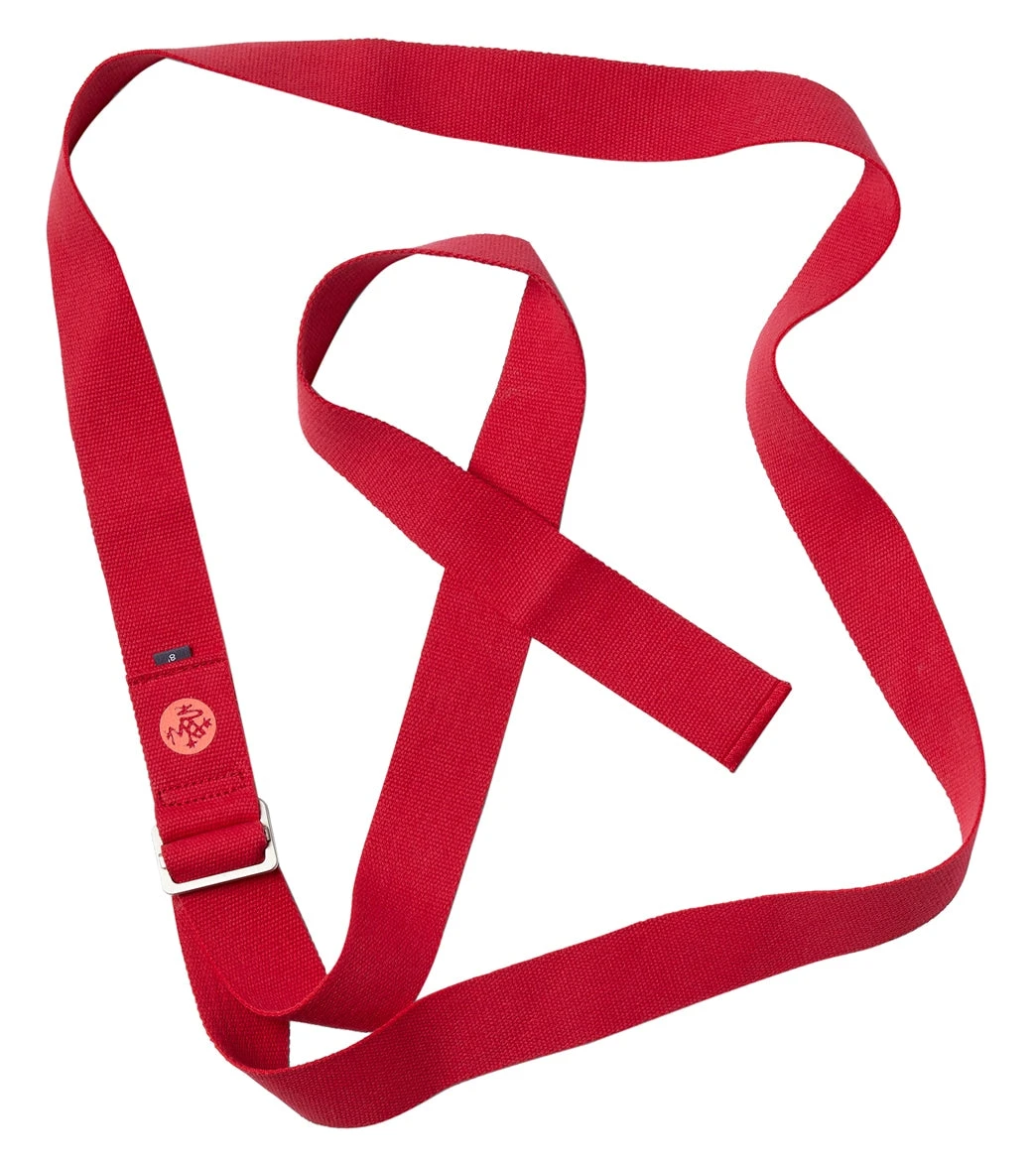 Manduka AligN 8' Yoga Strap Rose 2 Manduka AligN 8' Yoga Strap Rose - Image 2